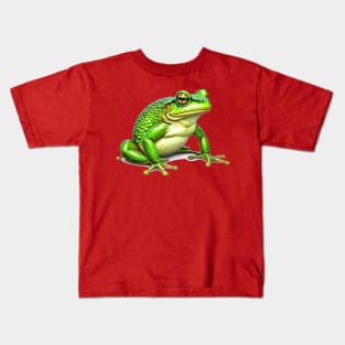 This Grumpy Frog is Giving You the Side-eye Kids T-Shirt